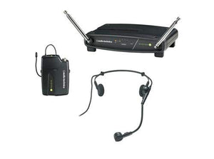 Image Title Audio-Technica ATW-901A/H System 9 VHF Wireless Unipak System with a PRO 8HEcW Headworn Microphone - The Camera Box