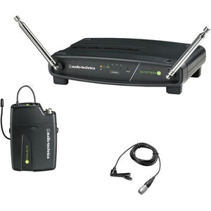Image Title Audio-Technica ATW-901a/L System 9 VHF Wireless Unipak System with an Omnidirectional Lavalier Microphone - The Camera Box