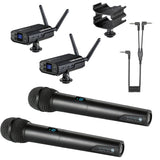 Audio-Technica System 10 Digital Wireless Camera Mount Dual Microphone System with Dual Mount Camera Shoe (2x Handheld Mics) Audio-Technica System 10 Digital Wireless Camera Mount Dual Microphone System with Dual Mount Camera Shoe (2x Handheld Mics)