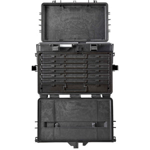 Image Title Explorer Cases 5140 Hard Wheeled Tool Chest w/ Six 30mm, One 60mm Drawers(Black)