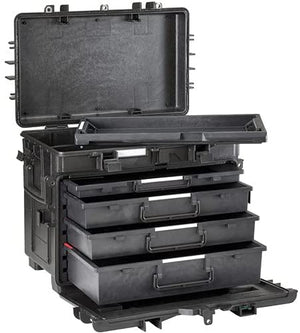 Image Title Explorer Cases 5140BKT02 Waterproof Stackable 4-Drawer Trolley Tool Case