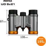 Pentax 9x21 UD Binoculars (Gray/Orange)