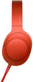 Sony MDR-100AAP Premium Hi-Res Stereo Headphones Wired, (Cinnabar Red)