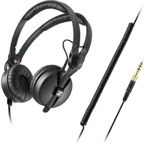 Sennheiser HD 25 PLUS Monitor Headphones [Includes extra straight cable and ear cushions]