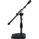 Gator Cases Frameworks GFW-MIC-0821 Kick Drum, Amplifier Compact Mic Stand with Single-Section Boom