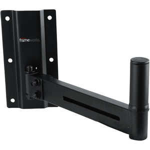 Gator Frameworks Adjustable Studio Speaker Wall Mount; Fits Both 38mm and 35mm Speaker Mounts (GFW-SPK-WM100) - The Camera Box