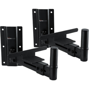 Gator Frameworks Adjustable Studio Speaker Wall Mount; Fits Both 38mm and 35mm Speaker Mounts (GFW-SPK-WM100) - The Camera Box
