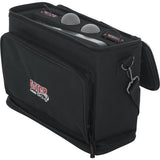 Gator Cases GM-DUALW Padded Carry Bag fits Shure BLX Wireless System with 2 Mics & 2 Body Packs - The Camera Box