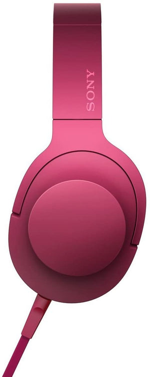 Sony MDR-100AAP Premium Hi-Res Stereo Headphones Wired, (Bordeaux Pink)