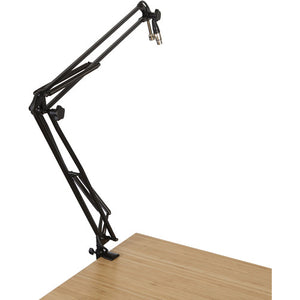 Gator Cases Frameworks Desk Mounted Broadcast/Podcast Boom Arm Mic Stand