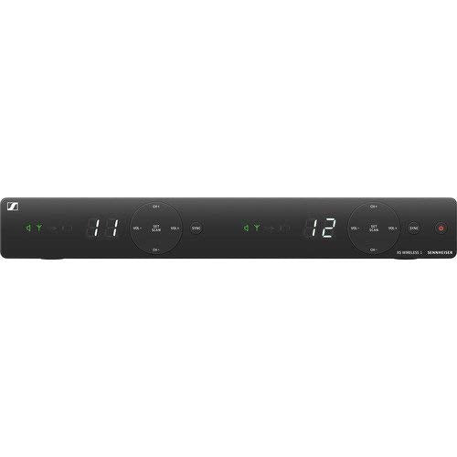 Sennheiser EM-XSW 1 Dual-Channel Stationary Receiver (A: 548 to 572 MHz) with Dual Wireless Lavalier Microphones (2 Lavaliers)
