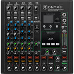 Mackie Onyx8 8-Channel Premium Analog Mixer British Style Perkins 3-Band EQ with Multitrack USB