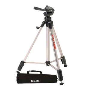 Slik U9000 Tripod with 3-Way Fluid-Effect Head and Built-In Bubble Level With Soft Carrying Case