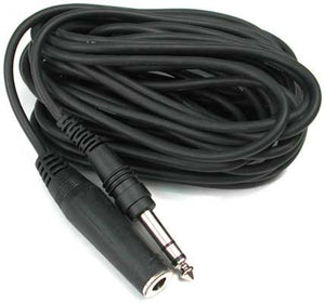 Hosa HPE-325 1/4" TRS to 1/4" TRS Headphone Extension Cable, 25 feet