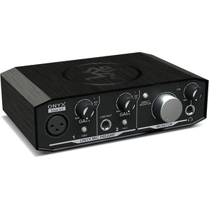 Mackie Onyx Series Artist 1-2 Audio Interface, CR3-X 3" Multimedia Monitors (Pair), EM-91C Microphone, Over-Ear Headphones, Boom Arm Mic Stand