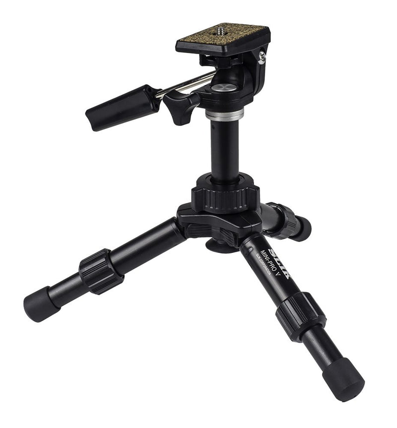 SLIK Mini-Pro V Tripod with 2-Way Pan/Tilt Head Black