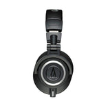 Audio-Technica ATH-M50x Sound-Isolating Monitor Headphones (Black) with SL-HP-07 Headphone Case - The Camera Box