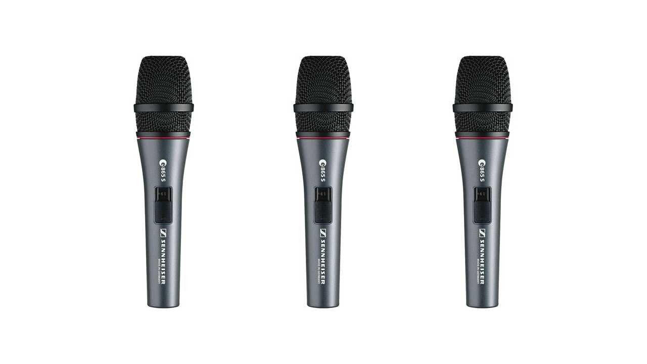3 Pack Sennheiser E865s Microphone - The Camera Box