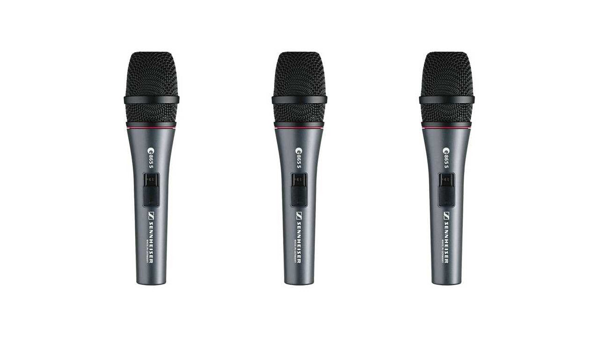 3 Pack Sennheiser E865s Microphone - The Camera Box