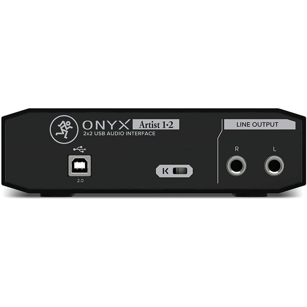 Mackie Onyx Series Artist 1-2 Audio Interface, CR3-X 3" Multimedia Monitors (Pair), EM-91C Microphone, Over-Ear Headphones, Boom Arm Mic Stand
