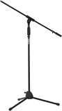 Rok-It Standard Microphone Stand with Fixed Boom Arm and Tripod Base; (RI-MICTP-FBM)