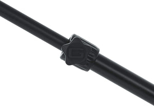 Gator Frameworks Short Weighted Base Microphone Stand with Telescopic Boom Arm and 2.5 Lbs Counter Weight (GFW-MIC-0822)