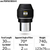 Pentax XW30-R 30mm Wide-Angle Telescope Eyepiece (2")