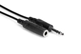 Hosa HPE-310 1/4" TRS to 1/4" TRS Headphone Extension Cable, 10 Feet - The Camera Box