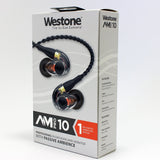 Westone AM Pro 10 Single-Driver Universal Ambient-Port In-Ear Monitors (Clear/Black)