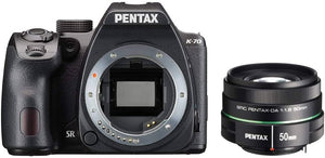 Pentax K-70 DSLR Camera (Body Only, Black) with Pentax smc DA 50mm f/1.8 Lens