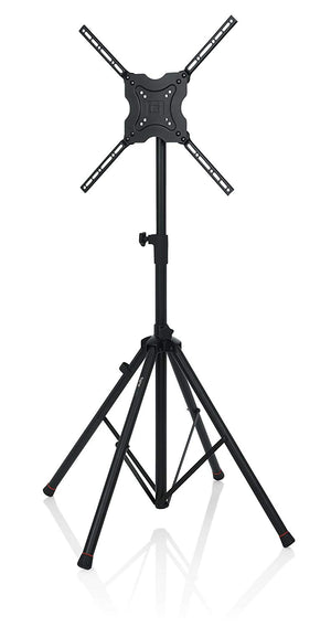 Gator Frameworks Deluxe Adjustable Quadpod LCD/LED TV Monitor Stand with Lift Piston; Fits Screens up to 65" (GFW-AV-LCD-25) - The Camera Box