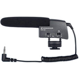 Sennheiser MKE400 Compact Shotgun Camera Mountable Microphone Bundle w/ MZW400 Windscreen