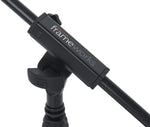 Gator Frameworks Short Weighted Base Microphone Stand with Telescopic Boom Arm and 2.5 Lbs Counter Weight (GFW-MIC-0822)