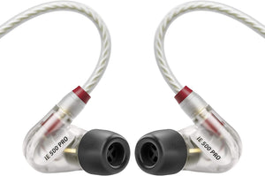 Sennheiser IE 500 PRO in-Ear Headphones for Wireless Monitoring Systems with Mackie MP-BTA Bluetooth Adapter Cable (Clear)