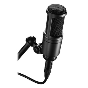 Audio Technica AT2020 Side Address Cardioid Condenser Studio Microphone - The Camera Box