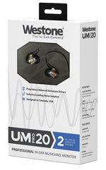 Westone UM Pro 20 Dual-Driver Universal-Fit In-Ear Musicians’ Monitors with Removable MMCX Audio Cable