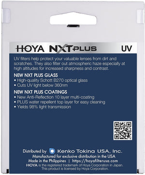 Hoya NXT Plus UV HMC Multi-Coated Slim Frame Glass Filter (82mm)