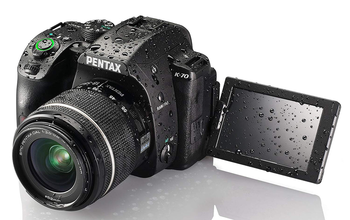 Pentax K-70 24MP DSLR with 18-55mm WR Lens Kit - Black