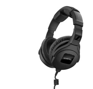 Sennheiser HD 300 Pro Collapsible High-End Monitoring Headphone with SLAPPA SL-HP-07 HardBody PRO Headphone Case