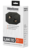 Westone UM Pro 10 Single-Driver Universal-Fit In-Ear Musicians’ Monitors with Removable MMCX Audio Cable