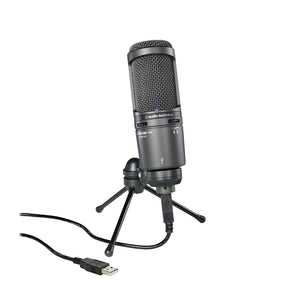 Audio Technica AT2020USBPLUS Deluxe USB Cardioid Condenser Microphone - The Camera Box
