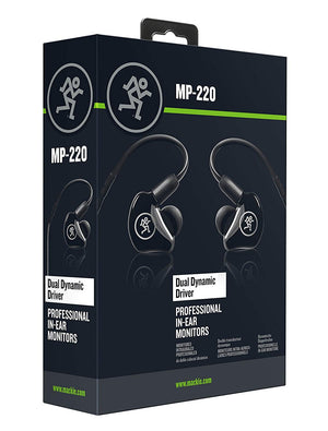 Mackie MP-220 Dual Dynamic Driver In-Ear Headphones - The Camera Box