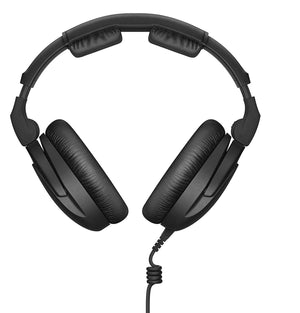Sennheiser HD 300 Pro Collapsible High-End Monitoring Headphone with SLAPPA SL-HP-07 HardBody PRO Headphone Case
