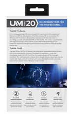 Westone UM Pro 20 Dual-Driver Universal-Fit In-Ear Musicians’ Monitors with Removable MMCX Audio Cable