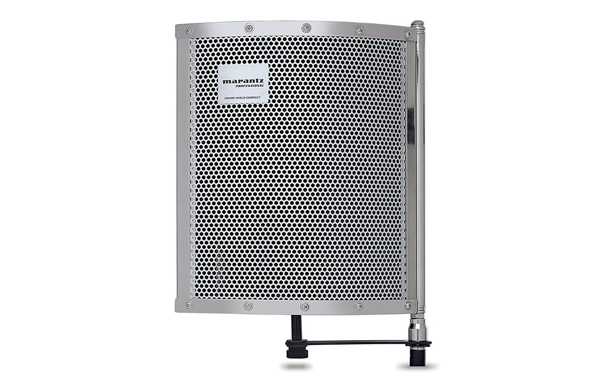 Marantz Professional Sound Shield Compact | Folding Vocal Reflection Baffle for Mobile Audio Recording (Mic Stand Mount) - The Camera Box