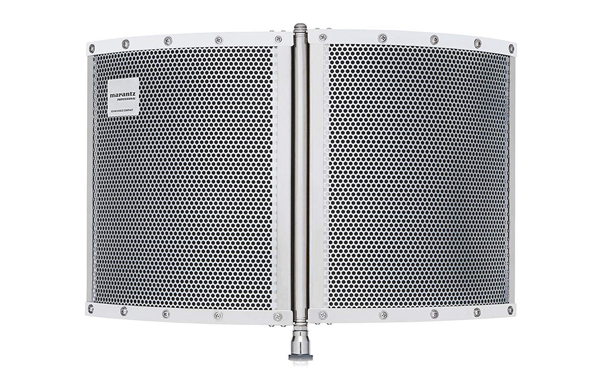 Marantz Professional Sound Shield Compact | Folding Vocal Reflection Baffle for Mobile Audio Recording (Mic Stand Mount) - The Camera Box