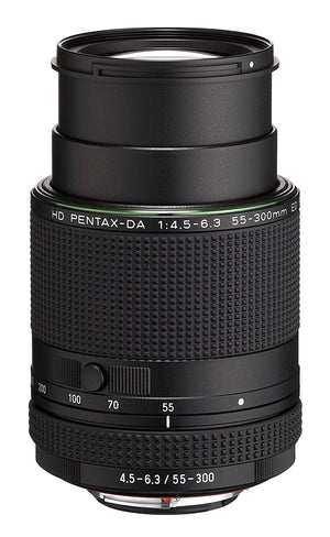 Pentax KP DSLR Camera (Black) with a Pentax HD PENTAX-DA 55-300mm f/4.5-6.3 ED PLM WR RE Lens