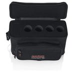 Gator Cases Padded Microphone Carry Bag; Holds up to (4) Wired Microphones (GM-4) - The Camera Box