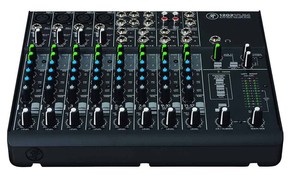 Mackie 1202VLZ4 12-Channel Compact Mixer - The Camera Box