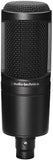 Audio-Technica AT2020 Studio Microphone Pack with ATH-M20x, Boom & XLR Cable, Shockmount and Pop Filter